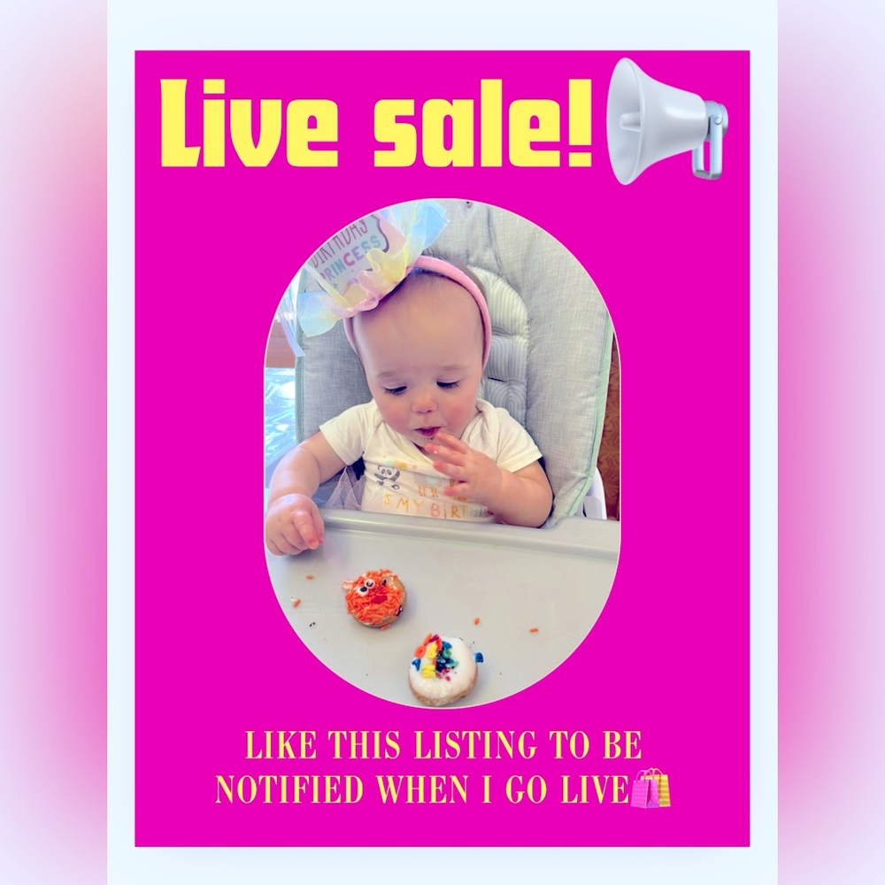 Like this flyer to be notified for my live sales🛍️